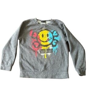 JOE BOXER Size 5T Happy Face screen Print Sweatshirt